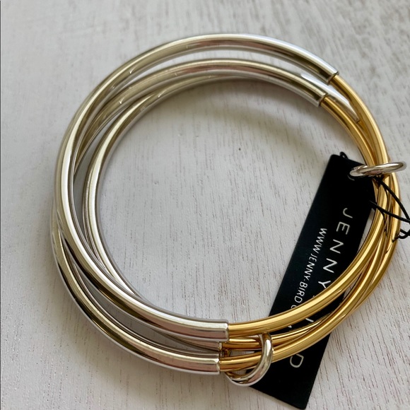 Jenny Bird Gold and Silver Lola Bangles - Picture 3 of 3
